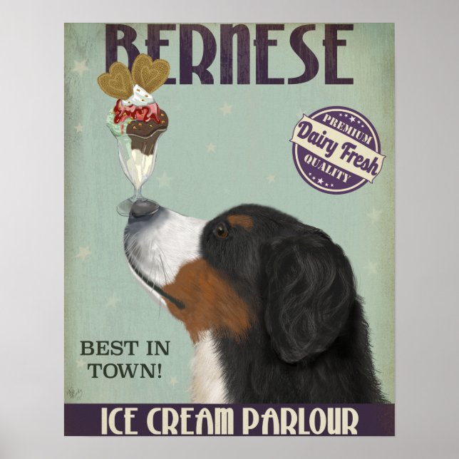 Bernese Ice Cream Poster (Vorne)