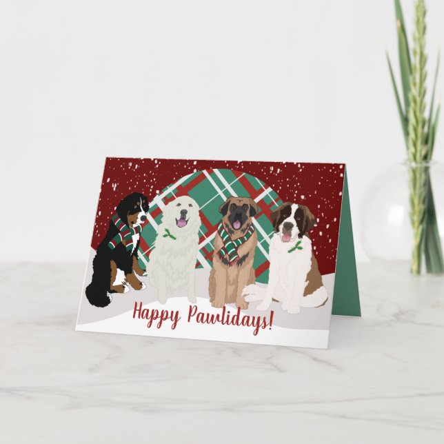 Bernese Leonberger Große Pyrenäen St Bernard Karte (Vorderseite)