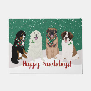 Bernese Leonberger Große Pyrenäen Weihnachten  Fußmatte