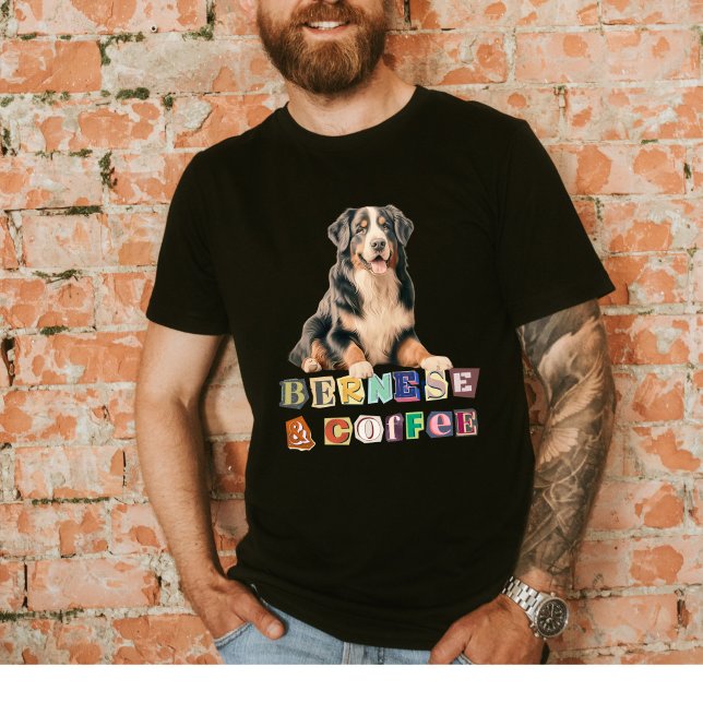 Bernese Lovers, Bernese Mountain Dog Retro T-Shirt (Von Creator hochgeladen)