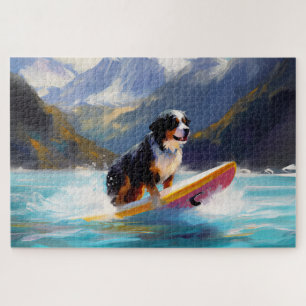 Bernese Mountain Beach Surf Malerei Puzzle