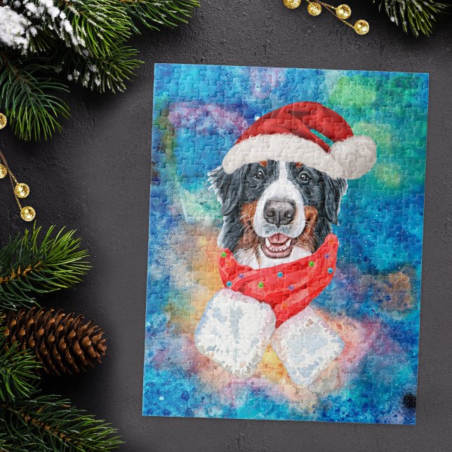 Bernese Mountain Breed Dog Weihnachten Puzzle (Von Creator hochgeladen)