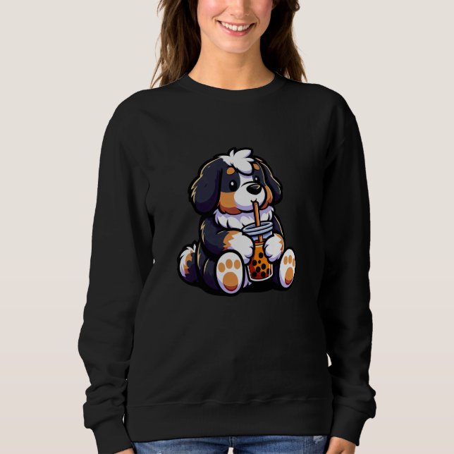 Bernese Mountain Bubble Tee Dog Funny Boba (Vorderseite)