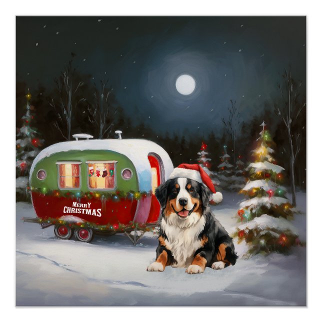 Bernese Mountain Caravan Weihnachtsabenteuer Poster (Vorderseite)
