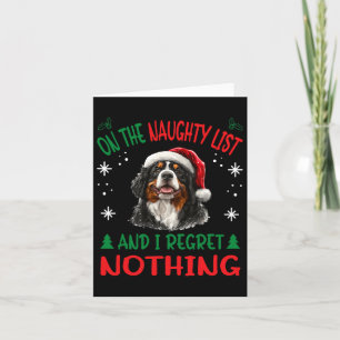 Bernese Mountain Christmas Dog Breed Designs Uni-a Karte