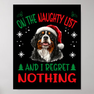 Bernese Mountain Christmas Dog Breed Designs Uni-a Poster