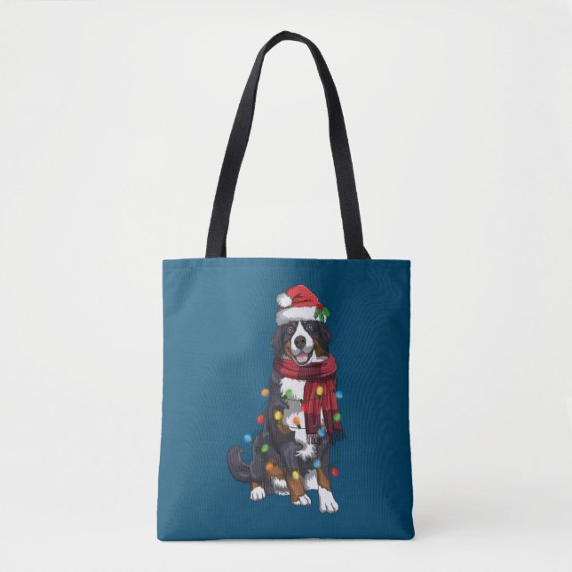 Bernese Mountain Christmas Light Funny Dog Lover (Vorderseite)