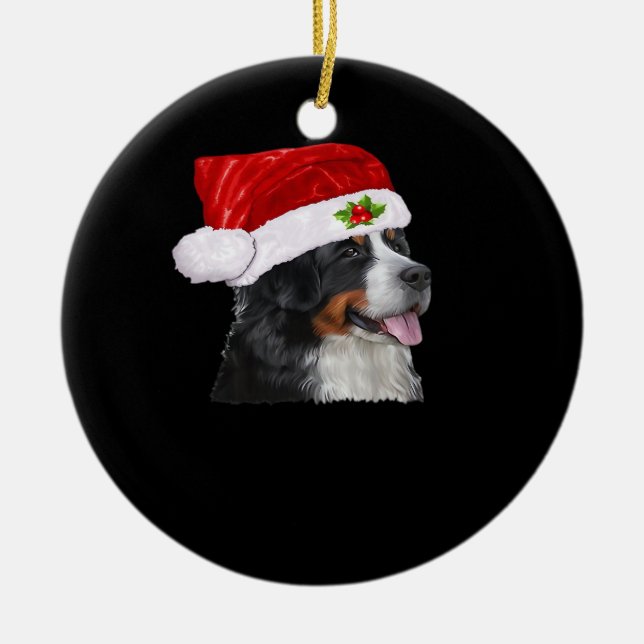 Bernese Mountain Christmas Shirt Dog Christmas Cos Keramik Ornament (Vorne)