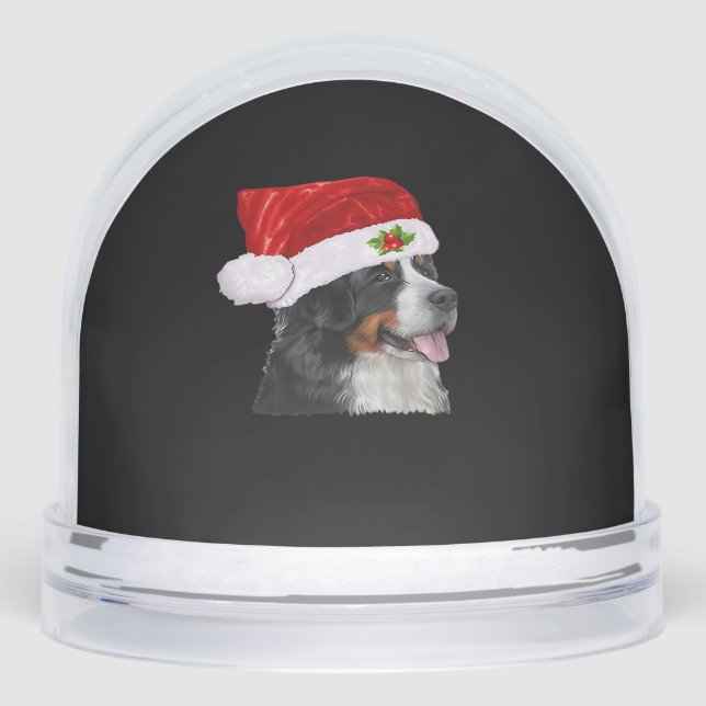 Bernese Mountain Christmas Shirt Dog Christmas Cos Schneekugeln (Vorderseite)