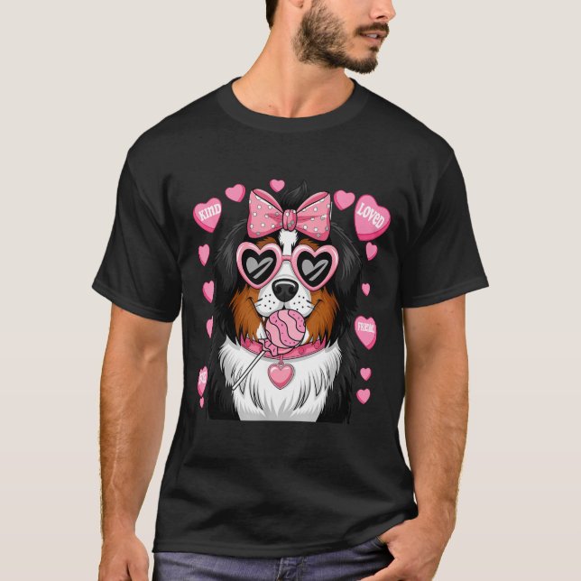 Bernese Mountain Coquette Dog Pet Lover Owner  T-Shirt (Vorderseite)
