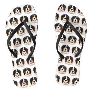 Bernese Mountain Dog 3D Inspiriert Flip Flops