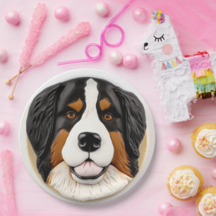 Bernese Mountain Dog 3D Inspiriert Pappteller