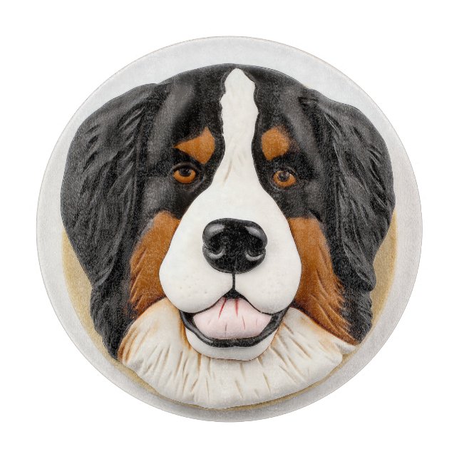 Bernese Mountain Dog 3D Inspiriert Schneidebrett (Vorderseite)