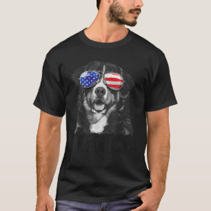 Bernese Mountain Dog 4. Juli Merica Men Americ T-Shirt