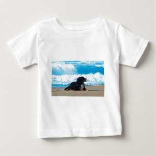 Bernese Mountain Dog am Strand Baby T-shirt