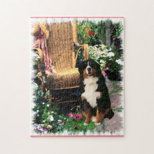 Bernese Mountain Dog Art Puzzle
