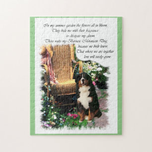 Bernese Mountain Dog Art Puzzle