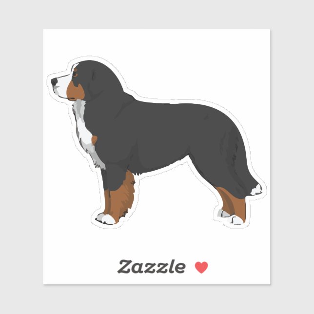 Bernese Mountain Dog Aufkleber (Blatt)