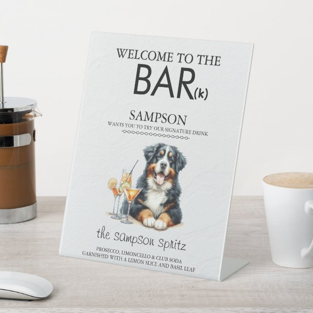 Bernese Mountain Dog Bar Sockelschild (In SItu)