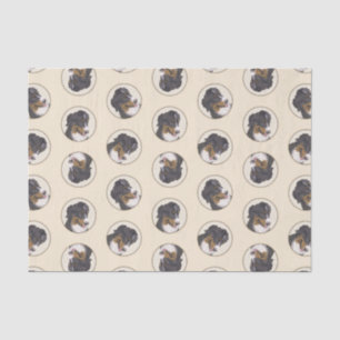 Bernese Mountain Dog Berner Malerei Niedlicher Hau Seidenpapier