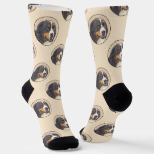 Bernese Mountain Dog Berner Malerei Niedlicher Hau Socken
