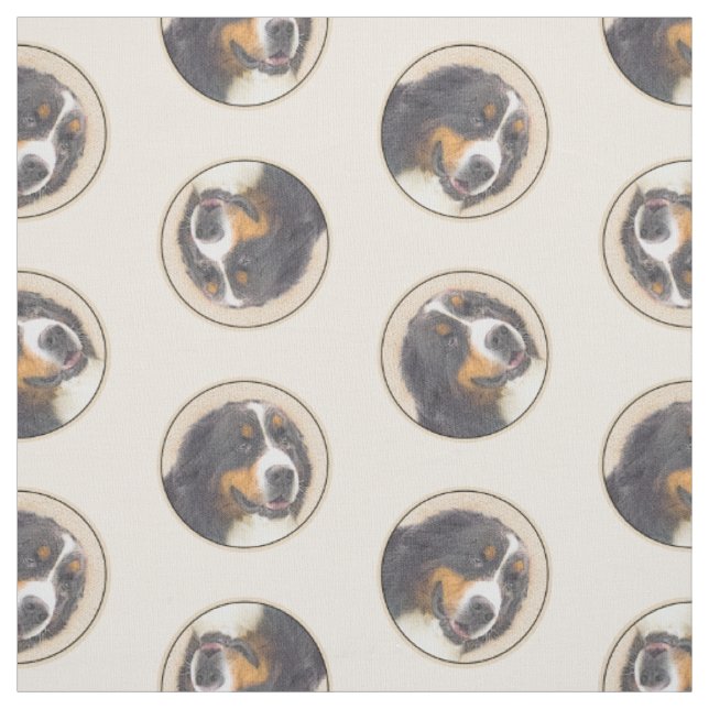 Bernese Mountain Dog Berner Malerei Niedlicher Hau Stoff (Muster)