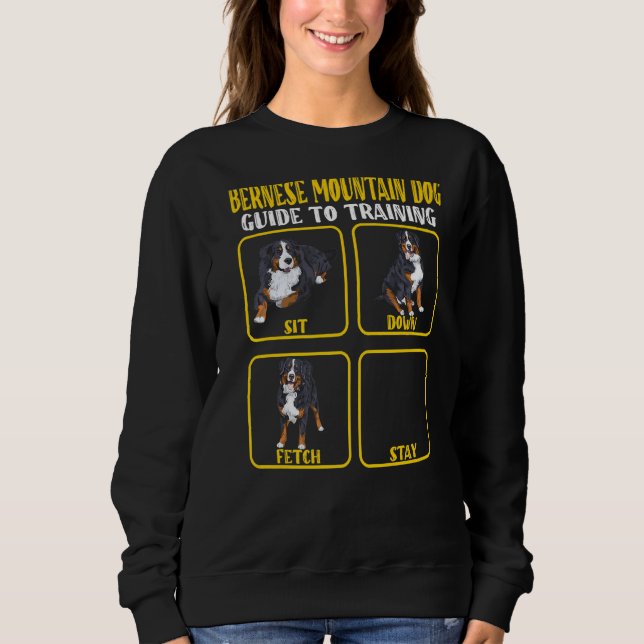 Bernese mountain dog berner training guide moms da sweatshirt (Vorderseite)