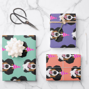 Bernese Mountain Dog Birthday  Geschenkpapier Set