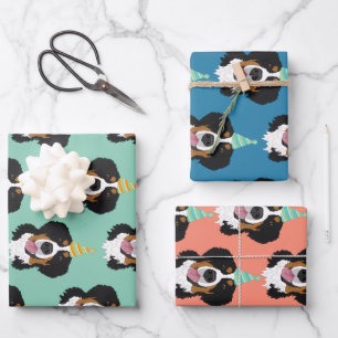 Bernese Mountain Dog Birthday  Geschenkpapier Set