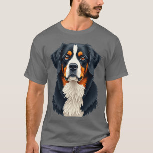 Bernese Mountain Dog Bold Schöne Hunde Retrogif T-Shirt