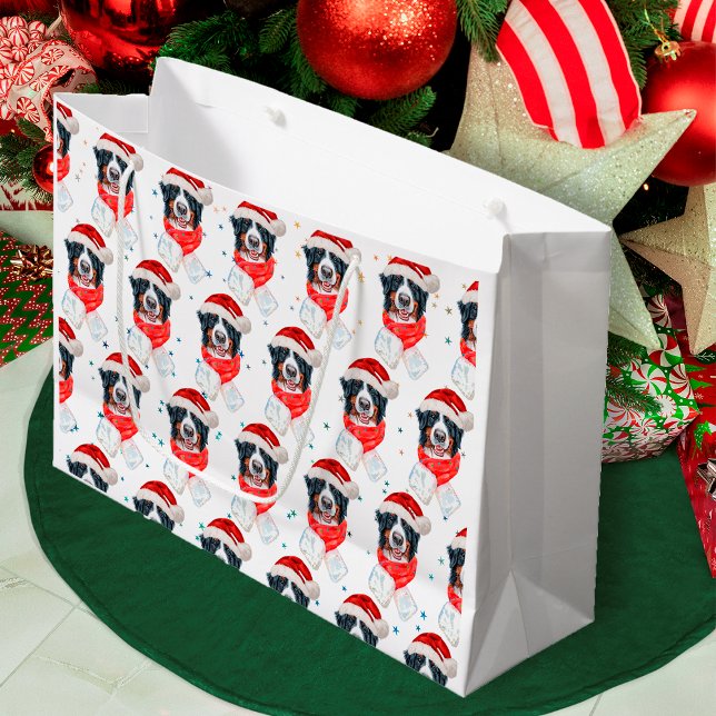 Bernese Mountain Dog Breed Christmas Große Geschenktüte (Von Creator hochgeladen)