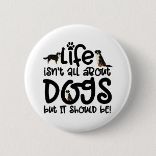 Bernese Mountain Dog Button