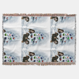 Bernese Mountain Dog Christmas Decke
