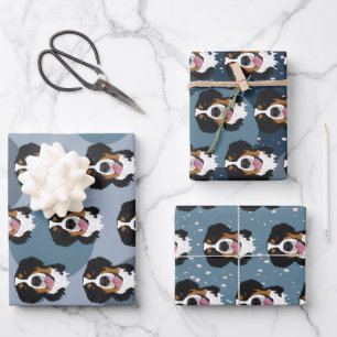 Bernese Mountain Dog Christmas Geschenkpapier Set