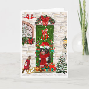 Bernese Mountain Dog Christmas Karte