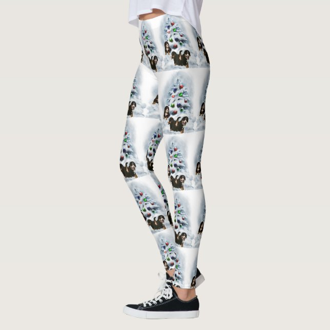 Bernese Mountain Dog Christmas Leggings (Links)