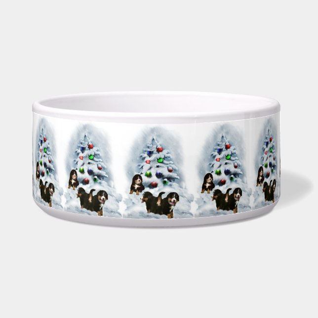Bernese Mountain Dog Christmas Napf (Vorderseite)