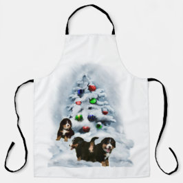 Bernese Mountain Dog Christmas Schürze