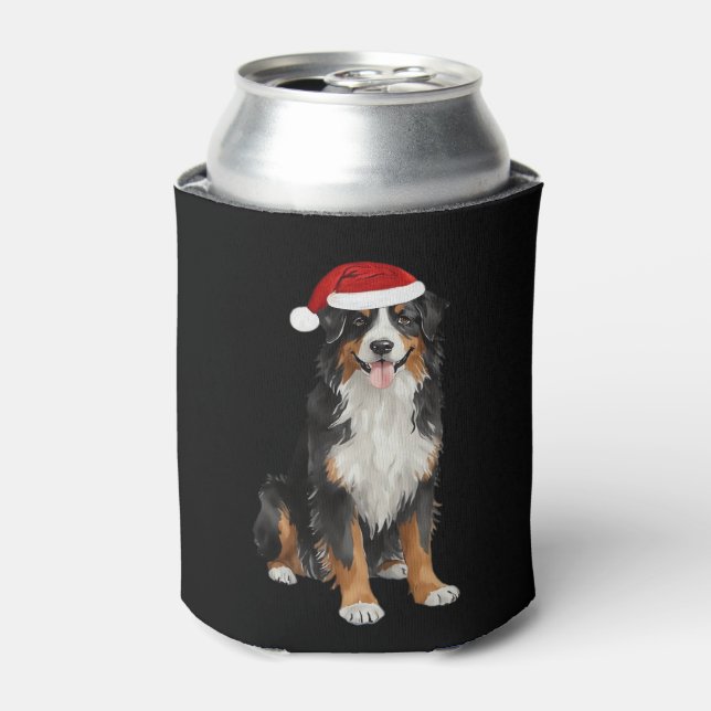 Bernese Mountain Dog Christmas Tree Hund Welpe Wat Dosenkühler (Kanne Vorderseite)
