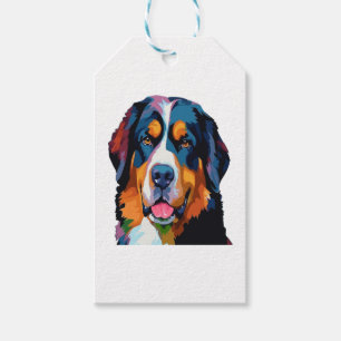 Bernese Mountain Dog Colorful Geschenkanhänger