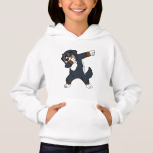Bernese Mountain Dog Dabbing Dancing Funny Gift Hoodie