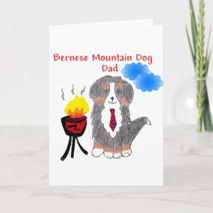 Bernese Mountain Dog Dad Card Karte