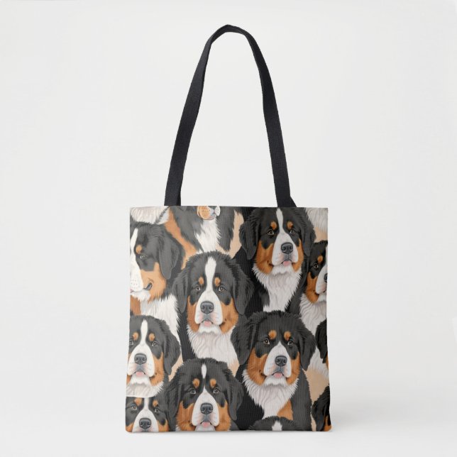 Bernese Mountain Dog Decorative Nahtloses Muster (Vorderseite)