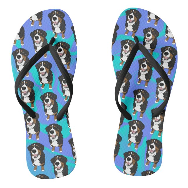 Bernese Mountain Dog Flip Flops (Fußbett)