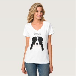 Bernese Mountain Dog Frauen V-Ausschnitt T-Shirt