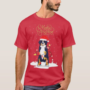 Bernese Mountain Dog Frohe Weihnachten Berner Xmas T-Shirt