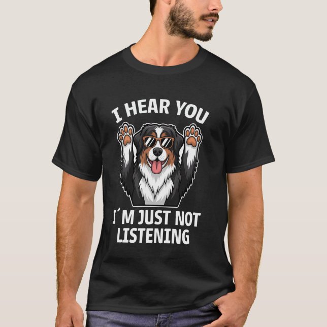 Bernese Mountain Dog Funny Berner Dog T-Shirt (Vorderseite)