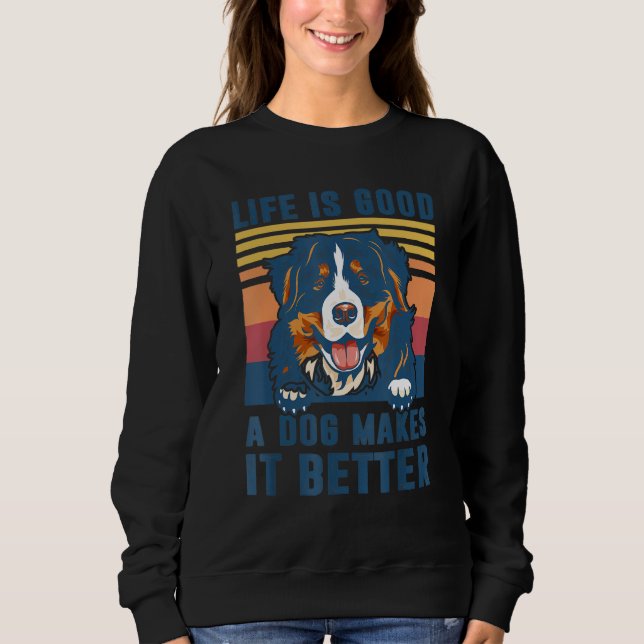 Bernese Mountain Dog Funny Dog Vater Mama Männer F Sweatshirt (Vorderseite)