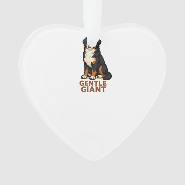 Bernese Mountain Dog Gentle Giant. Ornament (Vorderseite)