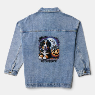 Bernese Mountain Dog Halloween Jeansjacke